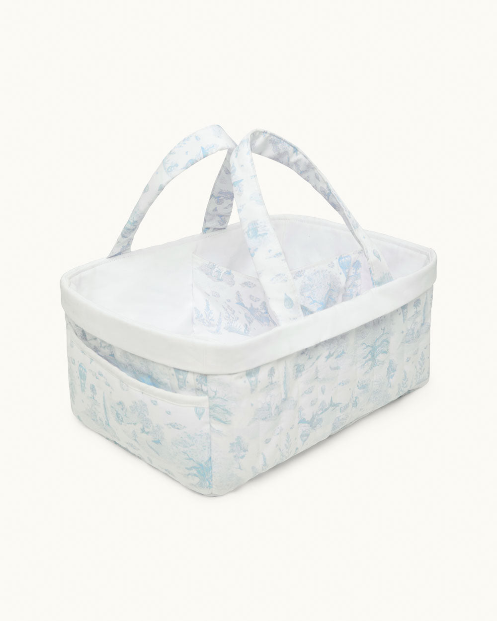 Dexter Toile De Jouy Nappy Caddy - Blue