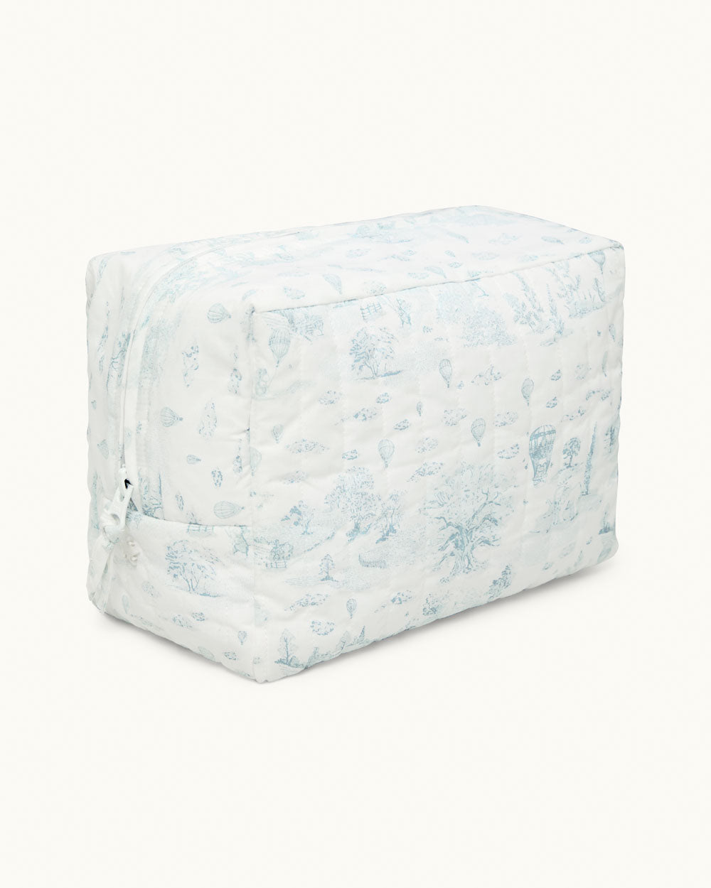 Ace Toile De Jouy Wash Bag - Blue