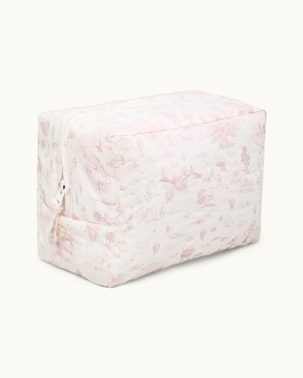 Ace Toile De Jouy Wash Bag - Pink
