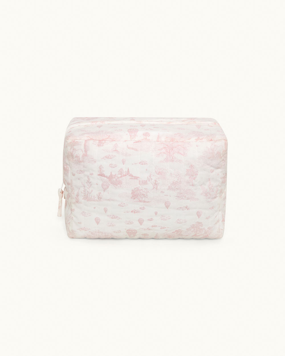 Ace Toile De Jouy Wash Bag - Pink