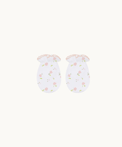 Bloom Wind Hat & Mittens Set - Pink